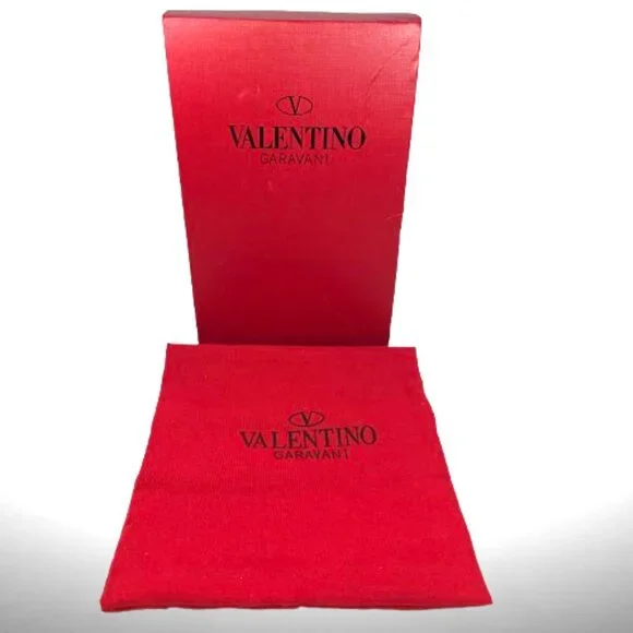 Valentino Garavani VLogo Leather Cutout Flat Slide Sandals - Size 38 - Picture 3 of 3